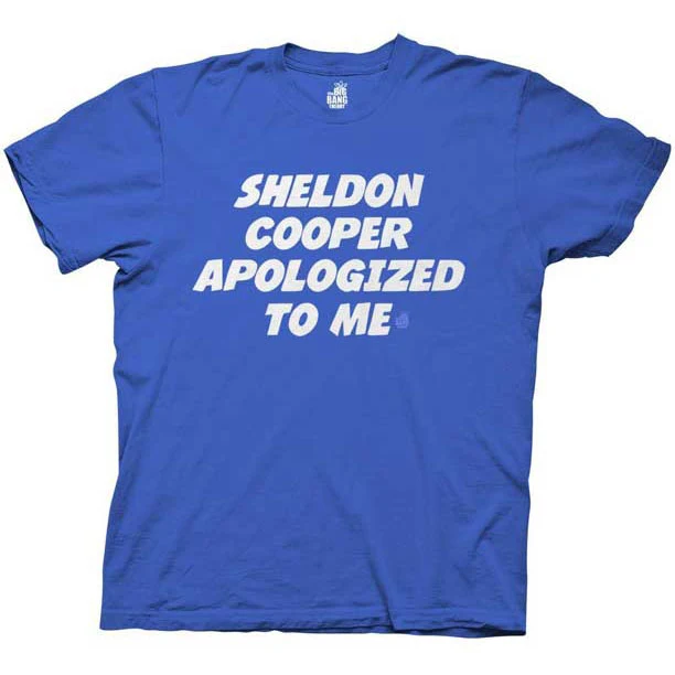 Big Bang Theory Apologized Slim Fit T-shirt