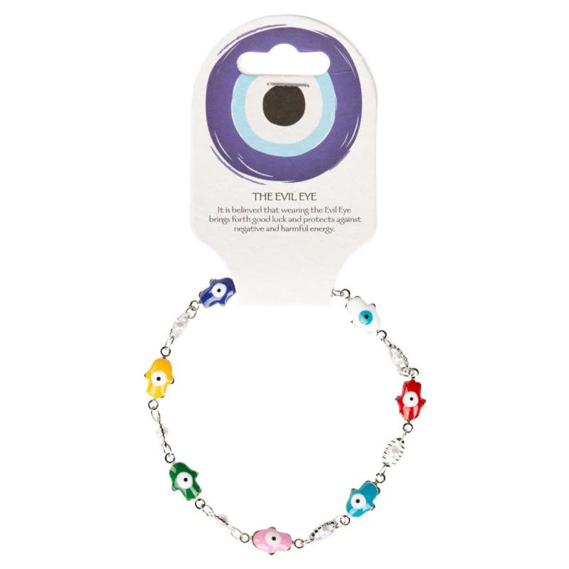 Hamsa Evil Eye Multicolored Bracelet