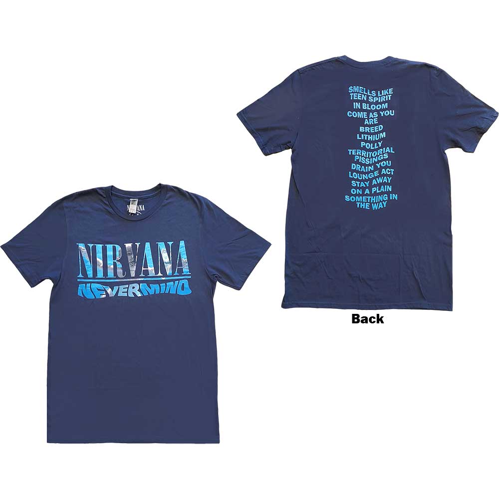 Nirvana Unisex T-Shirt: Nevermind (Back Print)